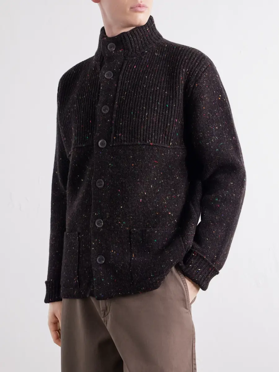Inis Meáin Storm Merino Wool and Cashmere-Blend Cardigan - Men | Thumbnail 3 Inis Meáin Storm Merino Wool and Cashmere-Blend Cardigan - Men | Thumbnail 3