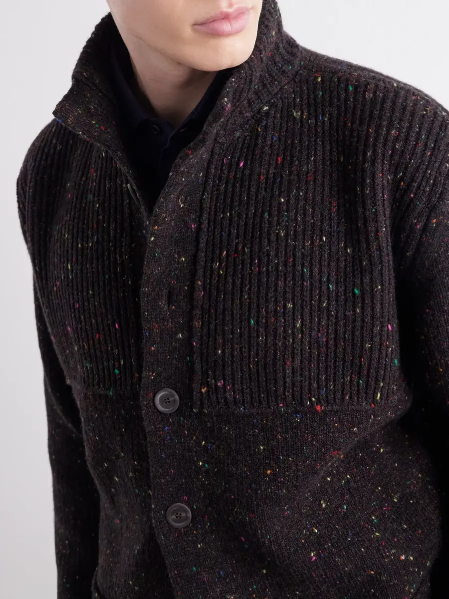 Inis Meáin Storm Merino Wool and Cashmere-Blend Cardigan - Men | Thumbnail 5 Inis Meáin Storm Merino Wool and Cashmere-Blend Cardigan - Men | Thumbnail 5