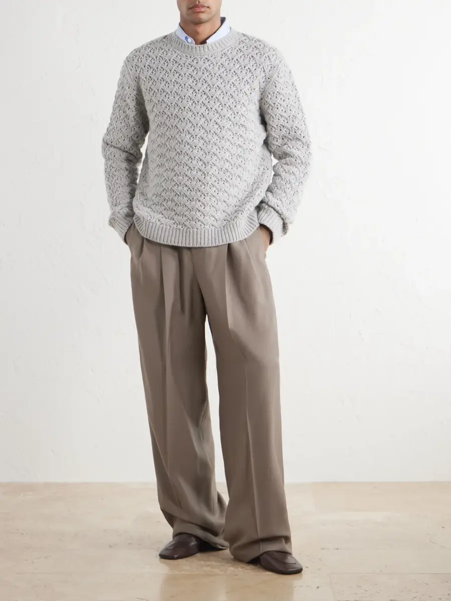 Valentino Garavani Wool and Cashmere-Blend Sweater - Men | Thumbnail 2 Valentino Garavani Wool and Cashmere-Blend Sweater - Men | Thumbnail 2