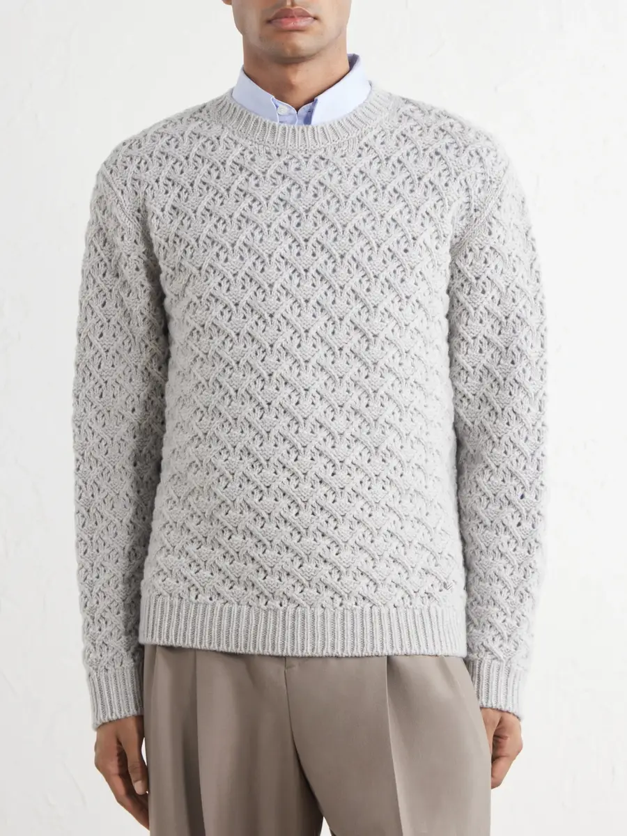 Valentino Garavani Wool and Cashmere-Blend Sweater - Men | Thumbnail 3 Valentino Garavani Wool and Cashmere-Blend Sweater - Men | Thumbnail 3