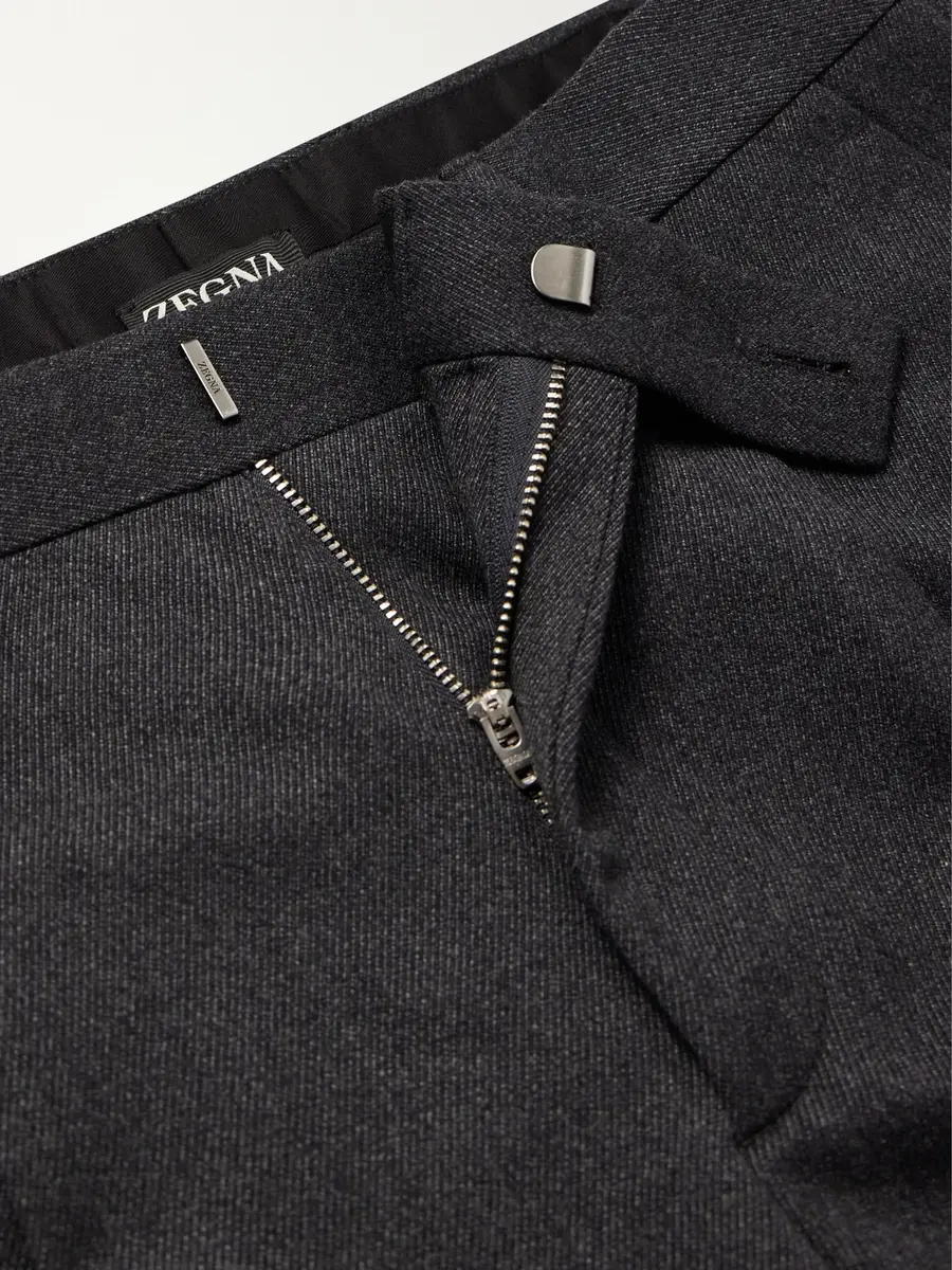 Zegna Straight-Leg Wool and Cashmere-Blend Twill Trousers - Men | Thumbnail 6 Zegna Straight-Leg Wool and Cashmere-Blend Twill Trousers - Men | Thumbnail 6