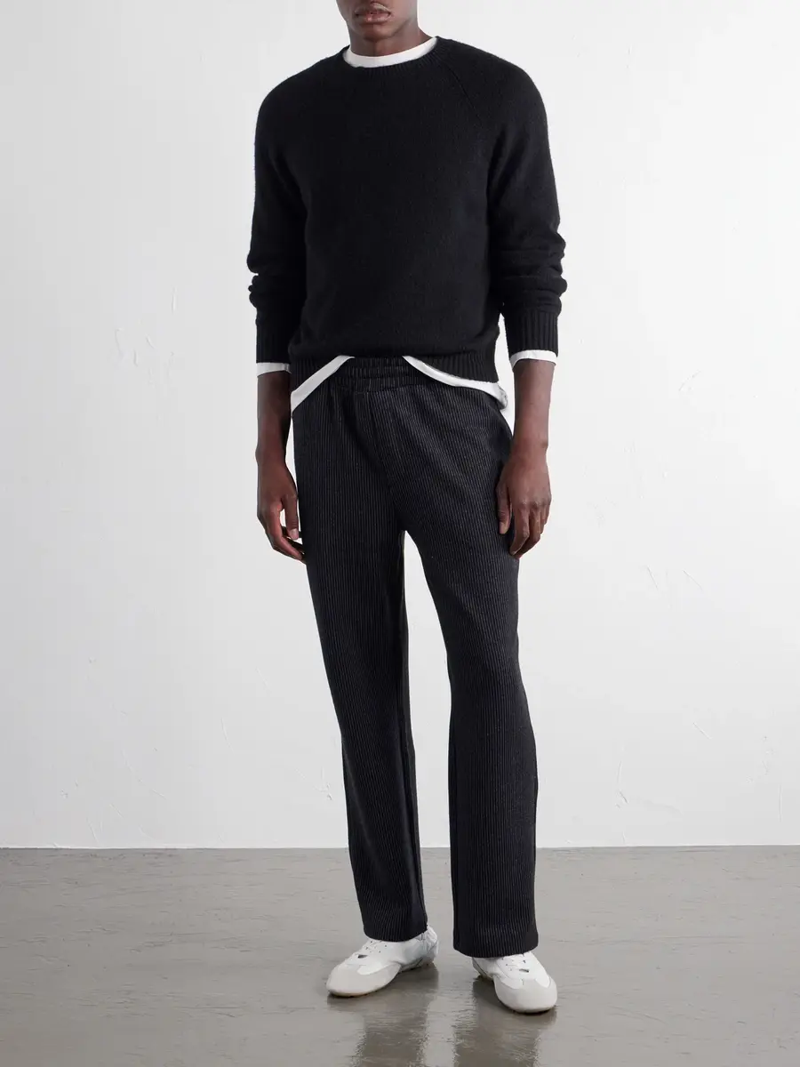 MR P. Straight-Leg Striped Cotton-Blend Jersey Sweatpants - Men | Thumbnail 2 MR P. Straight-Leg Striped Cotton-Blend Jersey Sweatpants - Men | Thumbnail 2