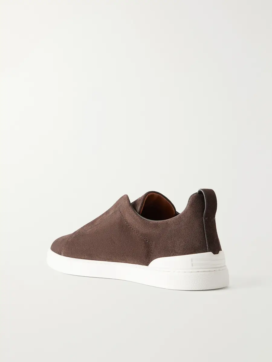 Zegna Triple Stitch™ Suede Sneakers - Men | Thumbnail 4 Zegna Triple Stitch™ Suede Sneakers - Men | Thumbnail 4