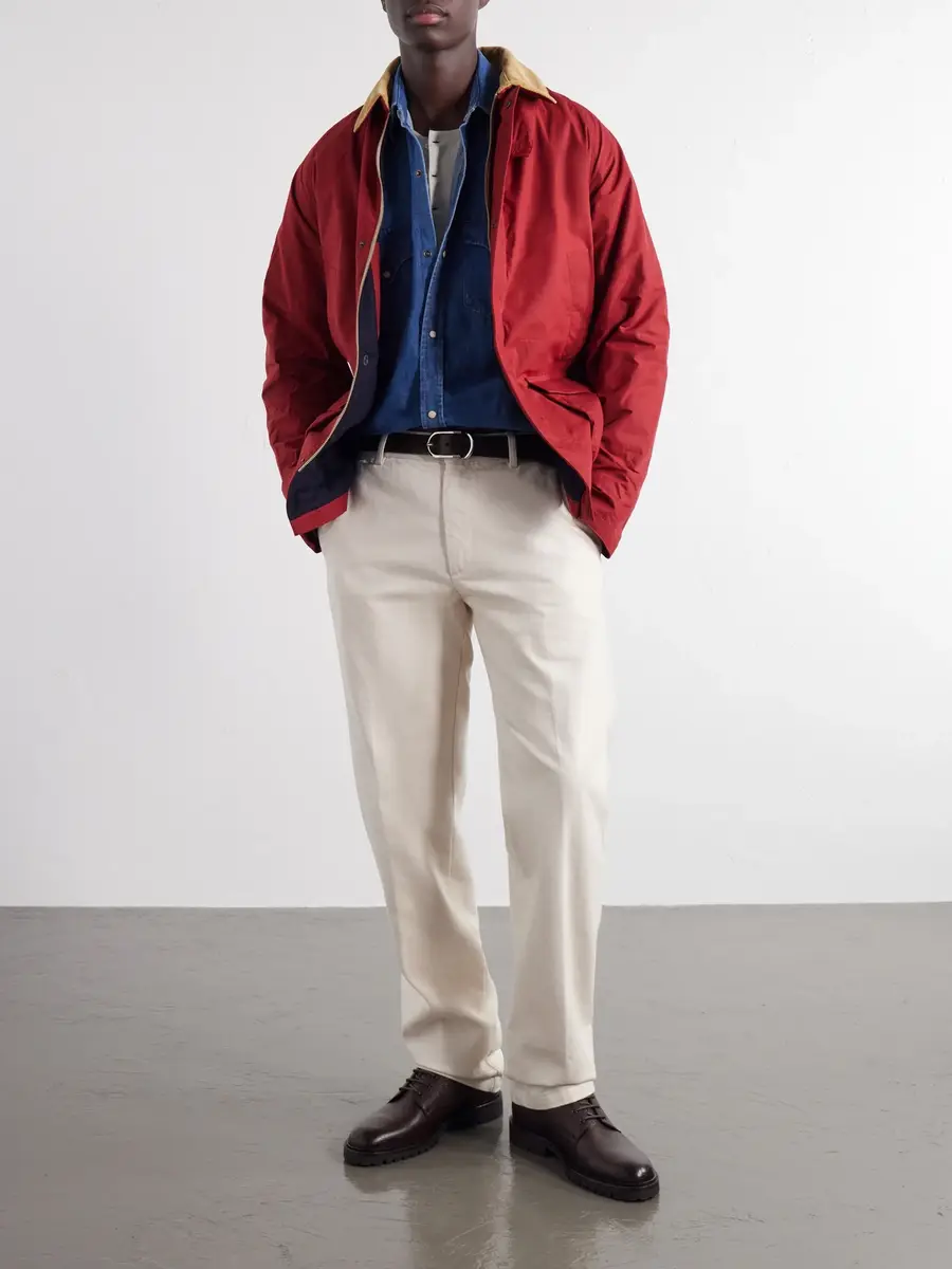 Fortela Bristol Corduroy-Trimmed Waxed Cotton-Canvas Jacket - Men | Thumbnail 2 Fortela Bristol Corduroy-Trimmed Waxed Cotton-Canvas Jacket - Men | Thumbnail 2