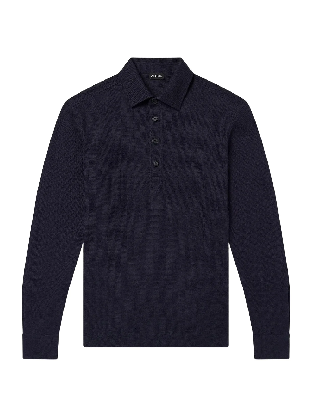 Cotton and Silk-Blend Piqué Polo Shirt - Men