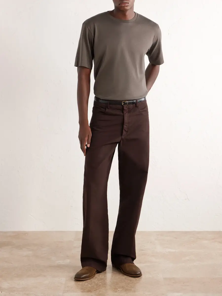 Auralee Luster Cotton-Jersey T-Shirt - Men | Thumbnail 2 Auralee Luster Cotton-Jersey T-Shirt - Men | Thumbnail 2