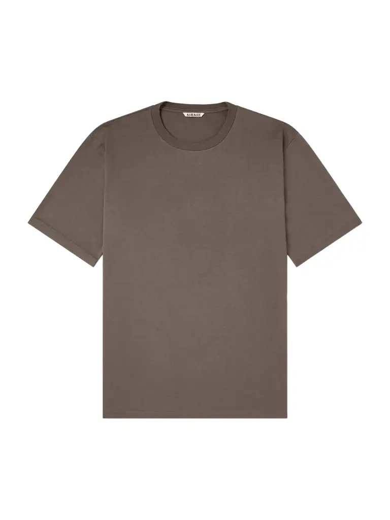 Auralee Luster Cotton-Jersey T-Shirt - Men | Image 1 Auralee Luster Cotton-Jersey T-Shirt - Men | Image 1