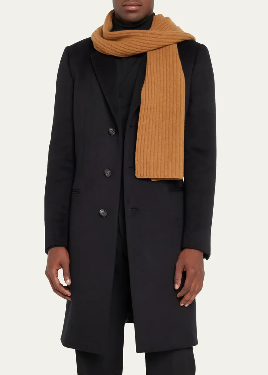 PORTOLANO Ribbed Cashmere Scarf | Thumbnail 3