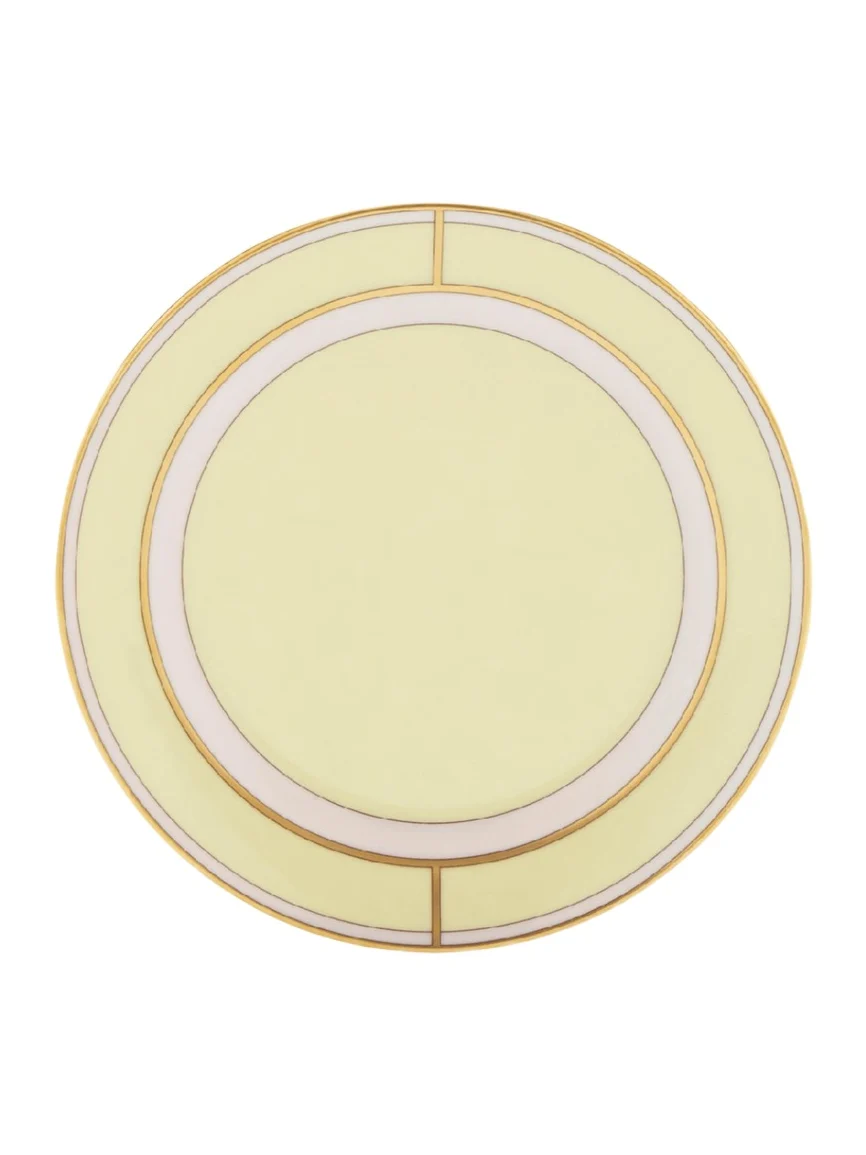 GINORI 1735 Diva Colonna Bread Plate, Giallo