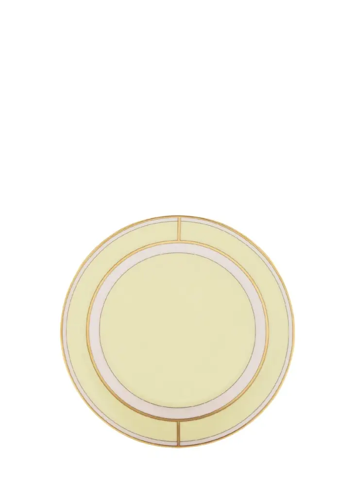 GINORI 1735 Diva Colonna Bread Plate, Giallo
