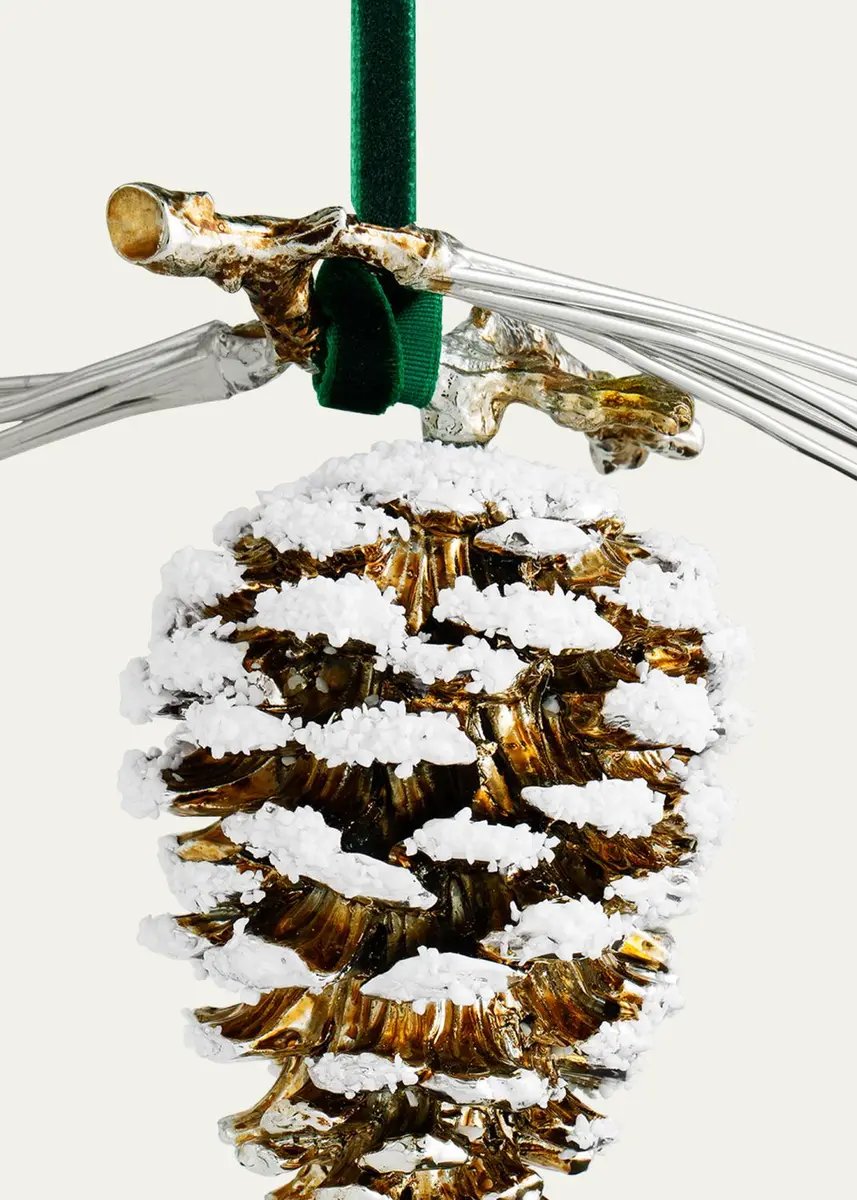 Michael Aram Pine Cone Snowy Christmas Ornament | Thumbnail 3 Michael Aram Pine Cone Snowy Christmas Ornament | Thumbnail 3