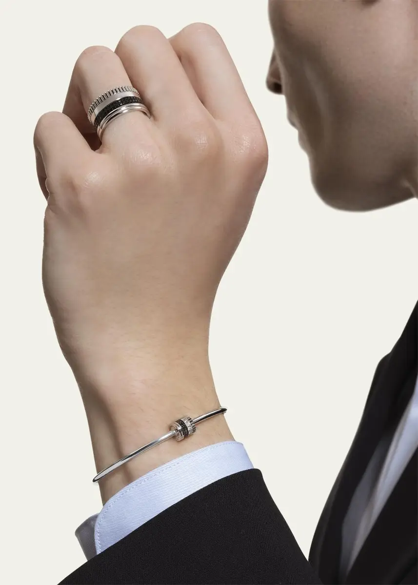 Boucheron Quatre Black Edition Bangle Bracelet with Diamonds | Thumbnail 2 Boucheron Quatre Black Edition Bangle Bracelet with Diamonds | Thumbnail 2