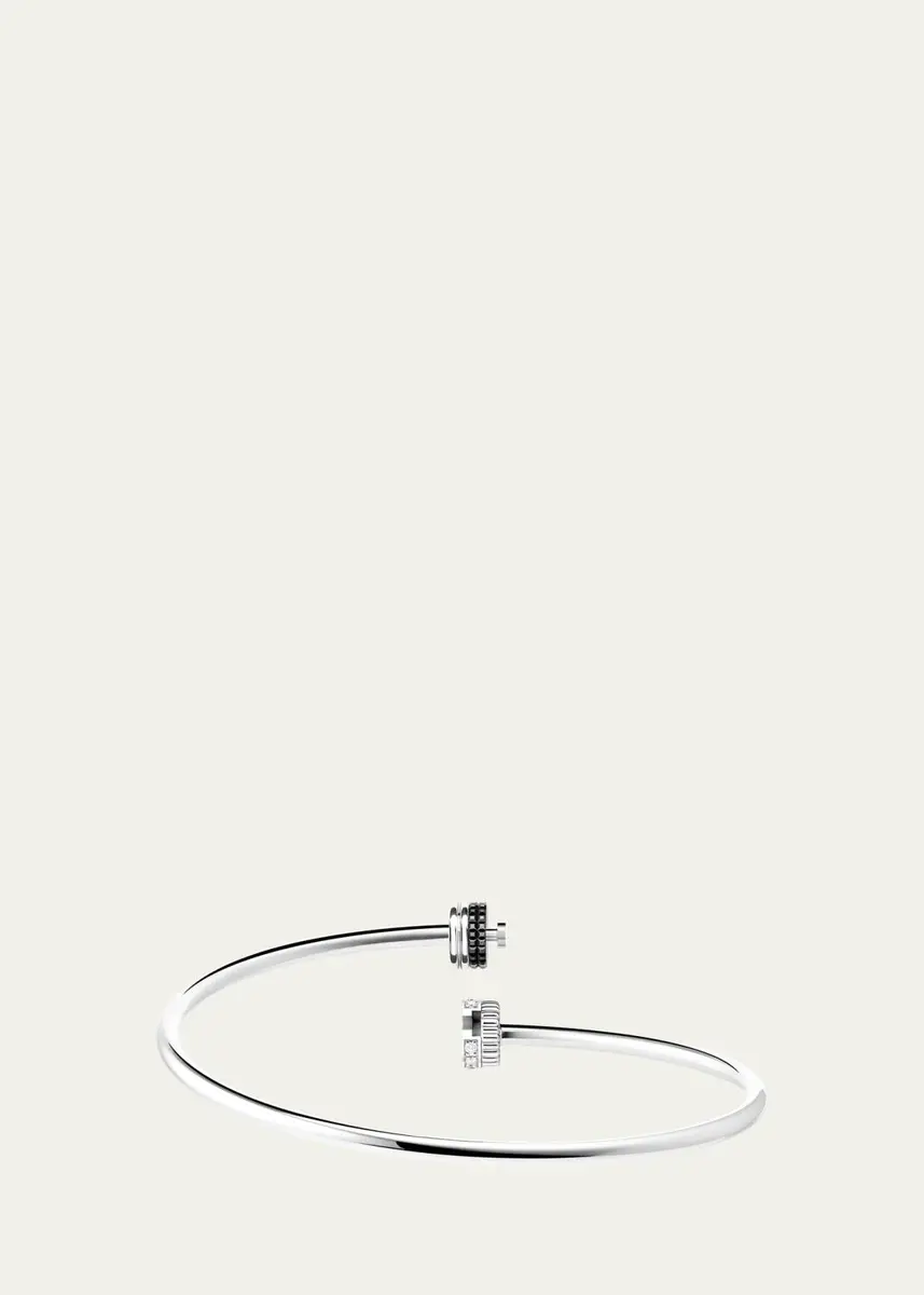 Boucheron Quatre Black Edition Bangle Bracelet with Diamonds | Thumbnail 3 Boucheron Quatre Black Edition Bangle Bracelet with Diamonds | Thumbnail 3