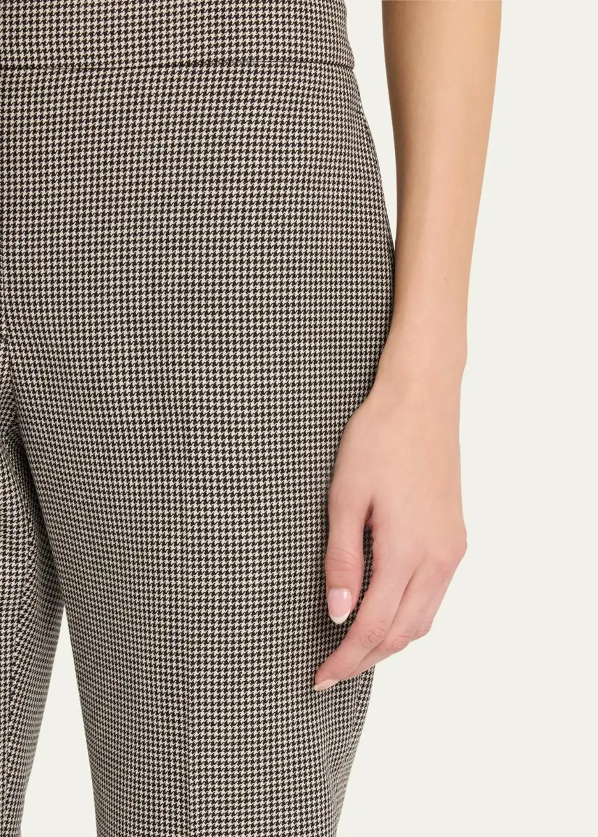 Alexander McQueen Mid-Rise Straight-Leg Houndstooth Trousers | Thumbnail 5 Alexander McQueen Mid-Rise Straight-Leg Houndstooth Trousers | Thumbnail 5