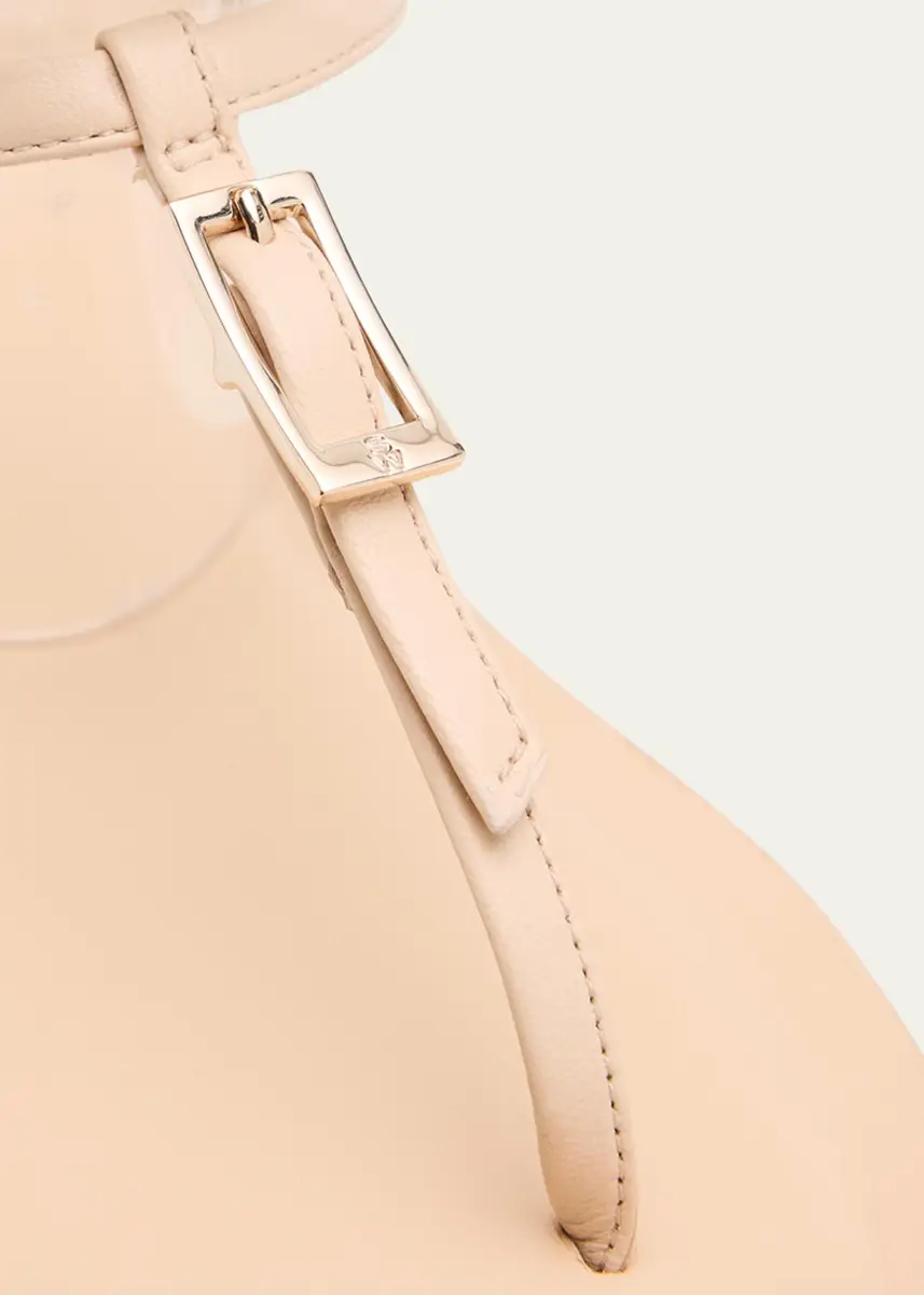 Stuart Weitzman Georgie Leather Ankle-Wrap Flat Sandals | Thumbnail 5 Stuart Weitzman Georgie Leather Ankle-Wrap Flat Sandals | Thumbnail 5