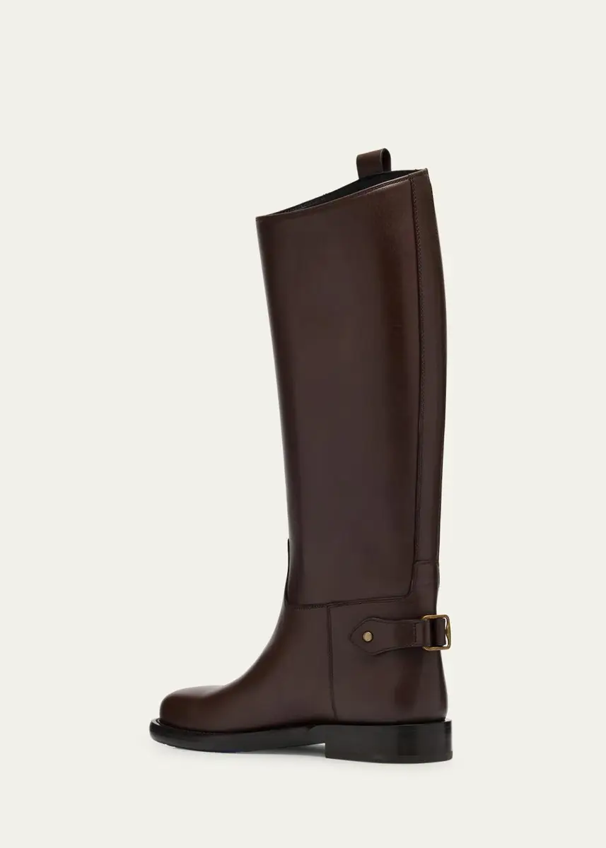 Burberry Cavalier Knee-High Leather Riding Boots | Thumbnail 2