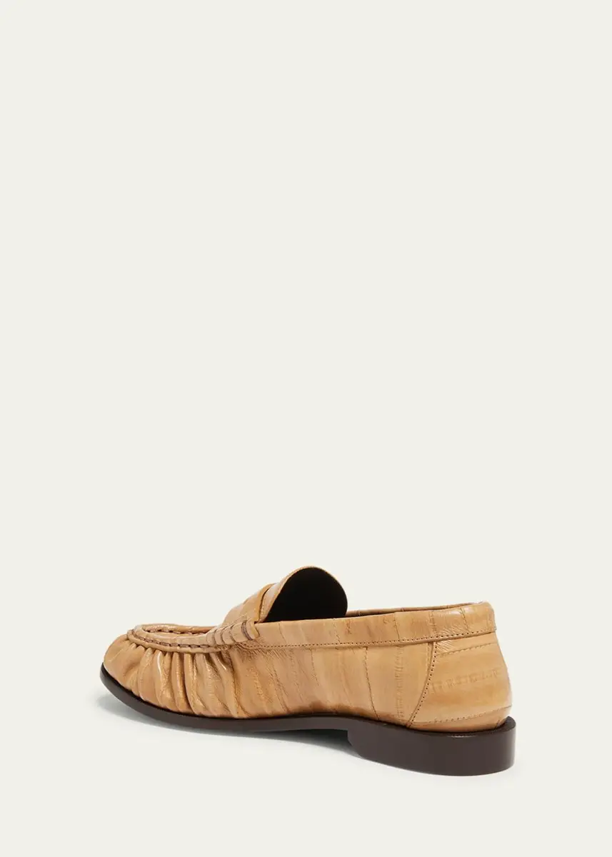 Saint Laurent Le Loafer Eel Leather Penny Loafers | Thumbnail 4