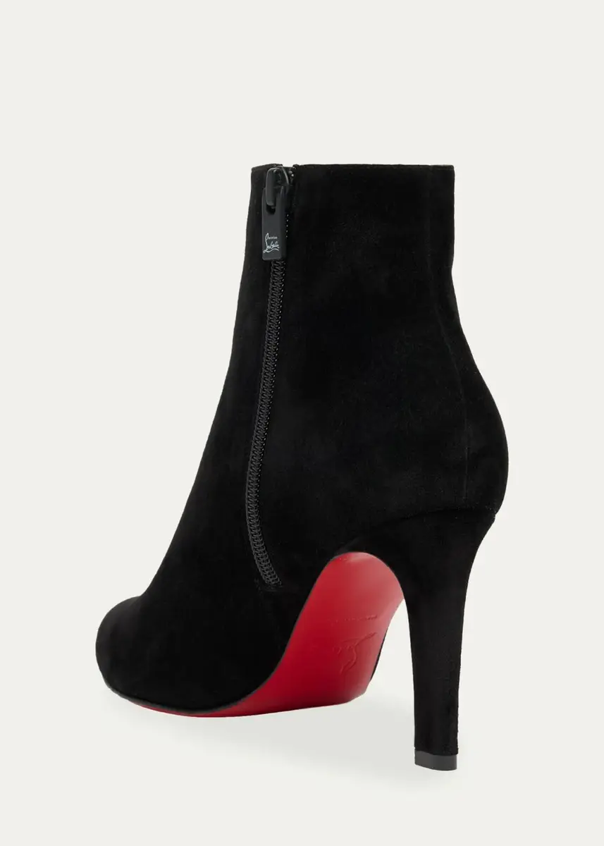 Christian Louboutin 85mm Fannylove Suede Booties | Thumbnail 2