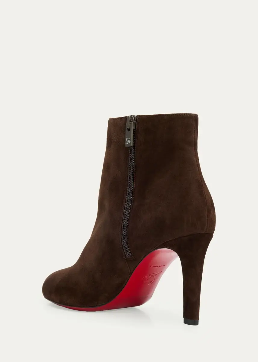 Christian Louboutin 85mm Fannylove Suede Booties | Thumbnail 4