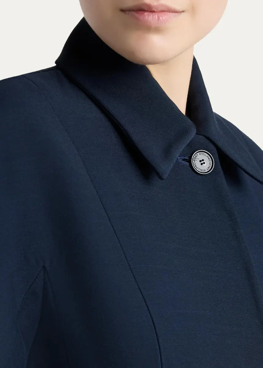 Stella McCartney Dolman-Sleeve Wool Peplum Jacket | Thumbnail 5 Stella McCartney Dolman-Sleeve Wool Peplum Jacket | Thumbnail 5