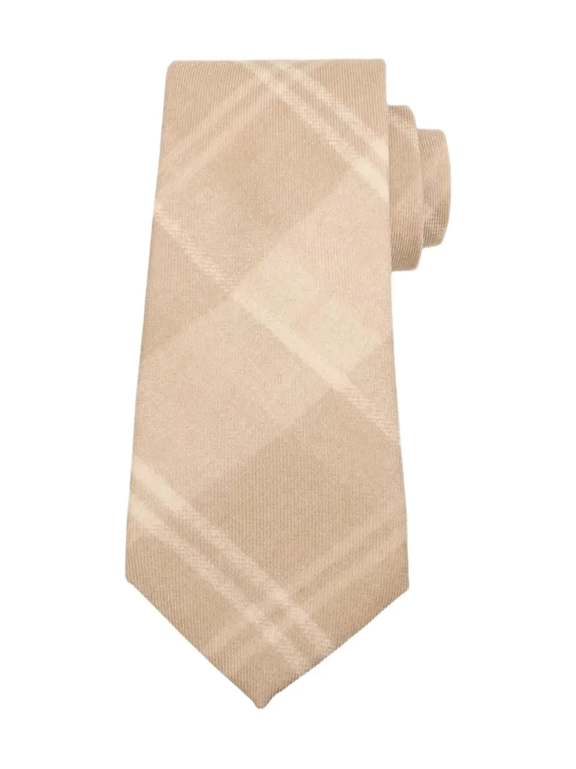 Men's Plaid Cashmere-Silk Tie