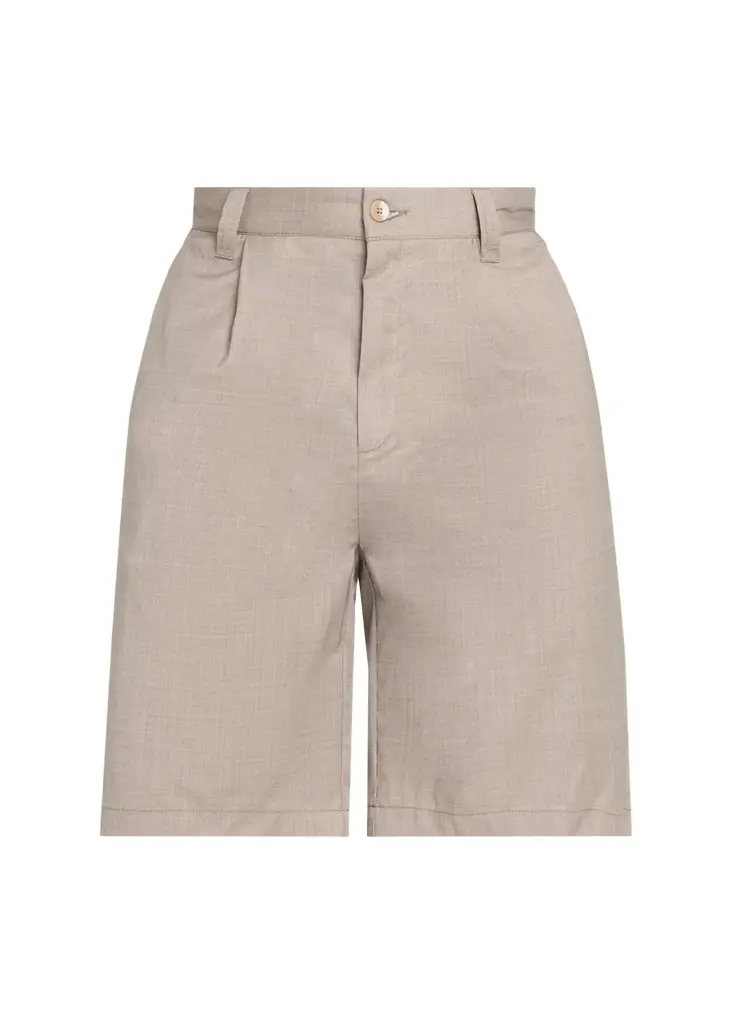 Frescobol Carioca Men's Wool Pleated Bermuda Shorts
