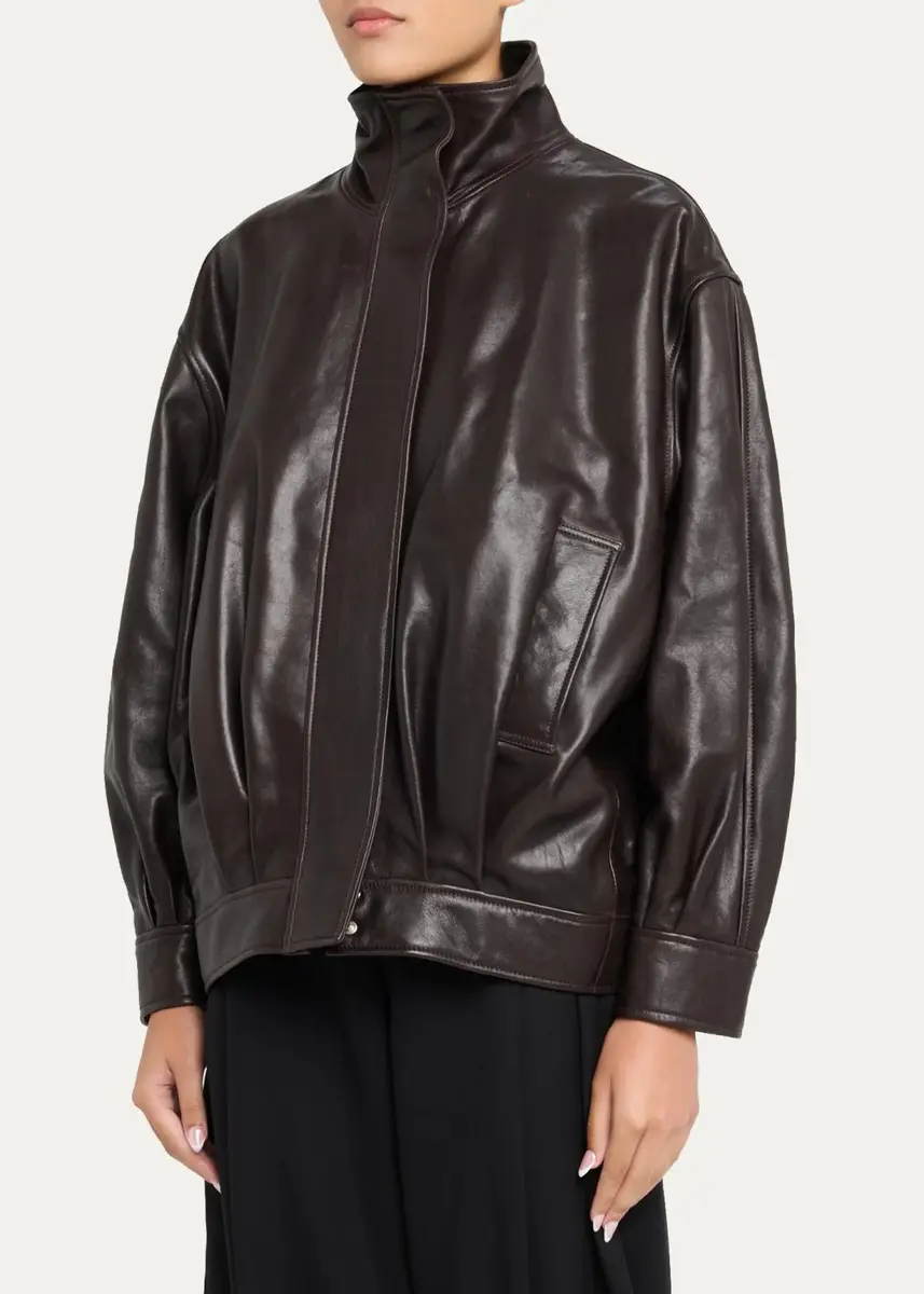 ARMA Paula Oversized Leather Jacket | Thumbnail 4