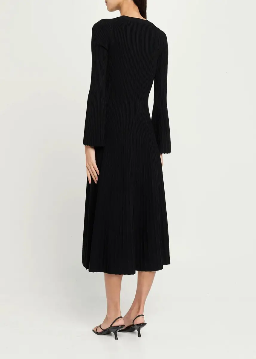 Simkhai Genna Ribbed Midi Dress | Thumbnail 3 Simkhai Genna Ribbed Midi Dress | Thumbnail 3