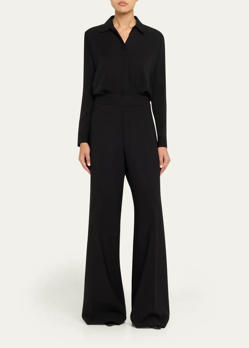 Carolina Herrera High-Rise Wide-Leg Wool Pants | Thumbnail 2 Carolina Herrera High-Rise Wide-Leg Wool Pants | Thumbnail 2