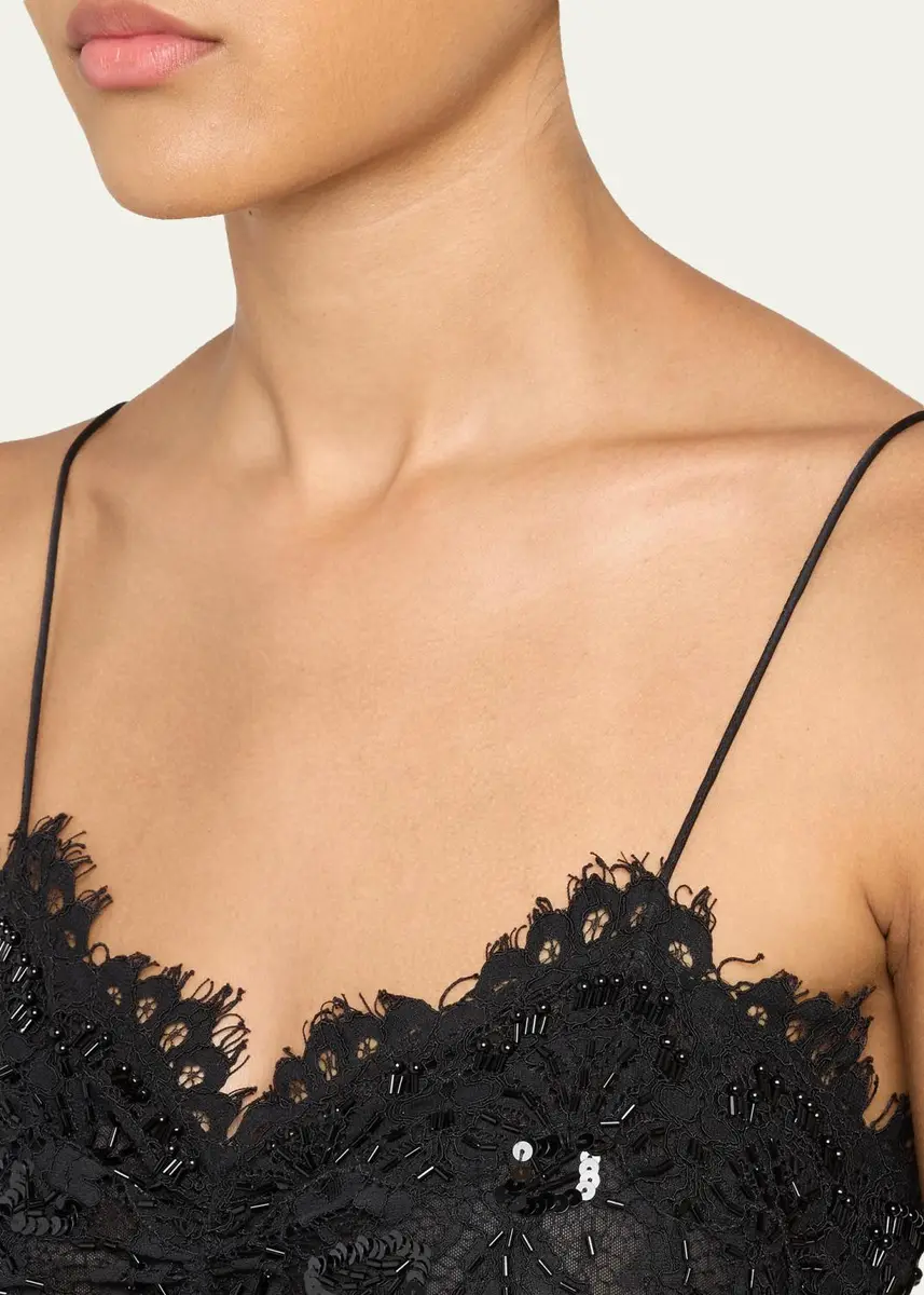LoveShackFancy Jetta Sequined Floral Lace Mini Dress | Thumbnail 5 LoveShackFancy Jetta Sequined Floral Lace Mini Dress | Thumbnail 5