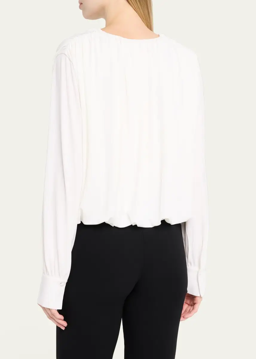 Vince V-Neck Bubble Blouse | Thumbnail 3 Vince V-Neck Bubble Blouse | Thumbnail 3