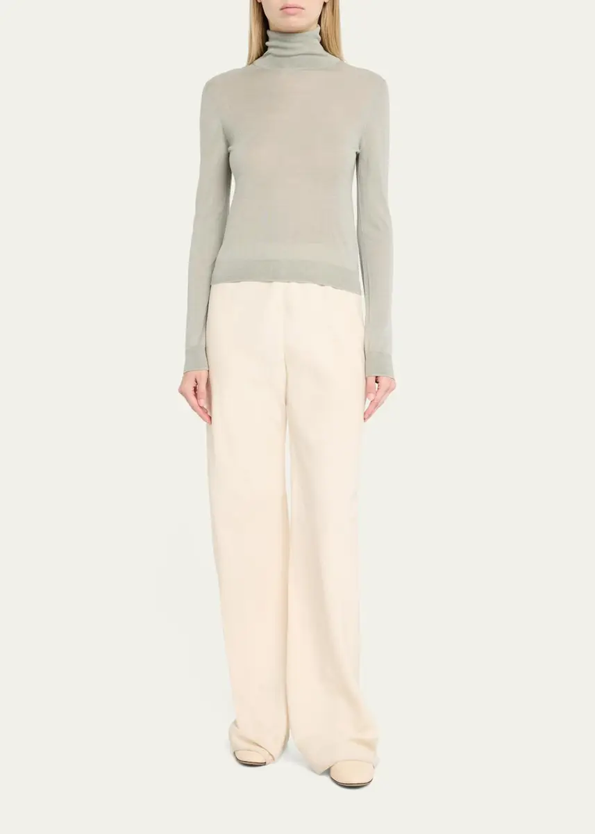 Vince Turtleneck Cashmere-Silk Sweater | Thumbnail 2