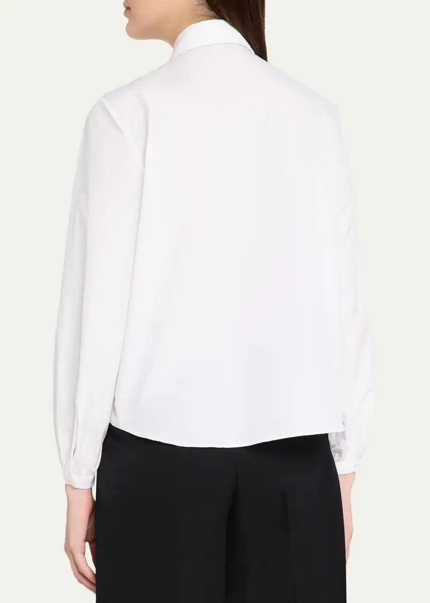 R13 Shrunken Ruffle-Trim Cotton Poplin Shirt | Thumbnail 3 R13 Shrunken Ruffle-Trim Cotton Poplin Shirt | Thumbnail 3