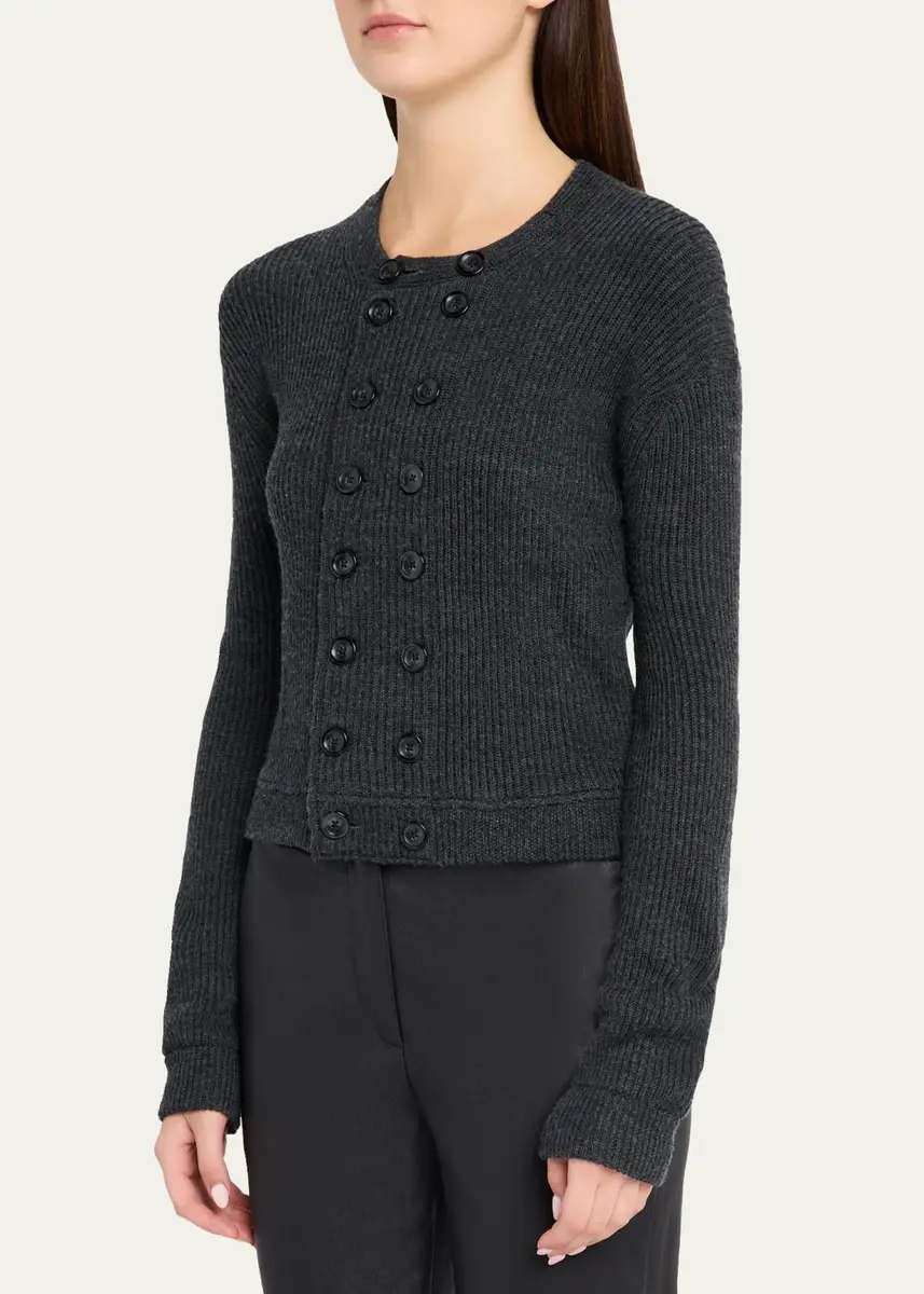 R13 Double-Breasted Merino Wool Cardigan | Thumbnail 4 R13 Double-Breasted Merino Wool Cardigan | Thumbnail 4