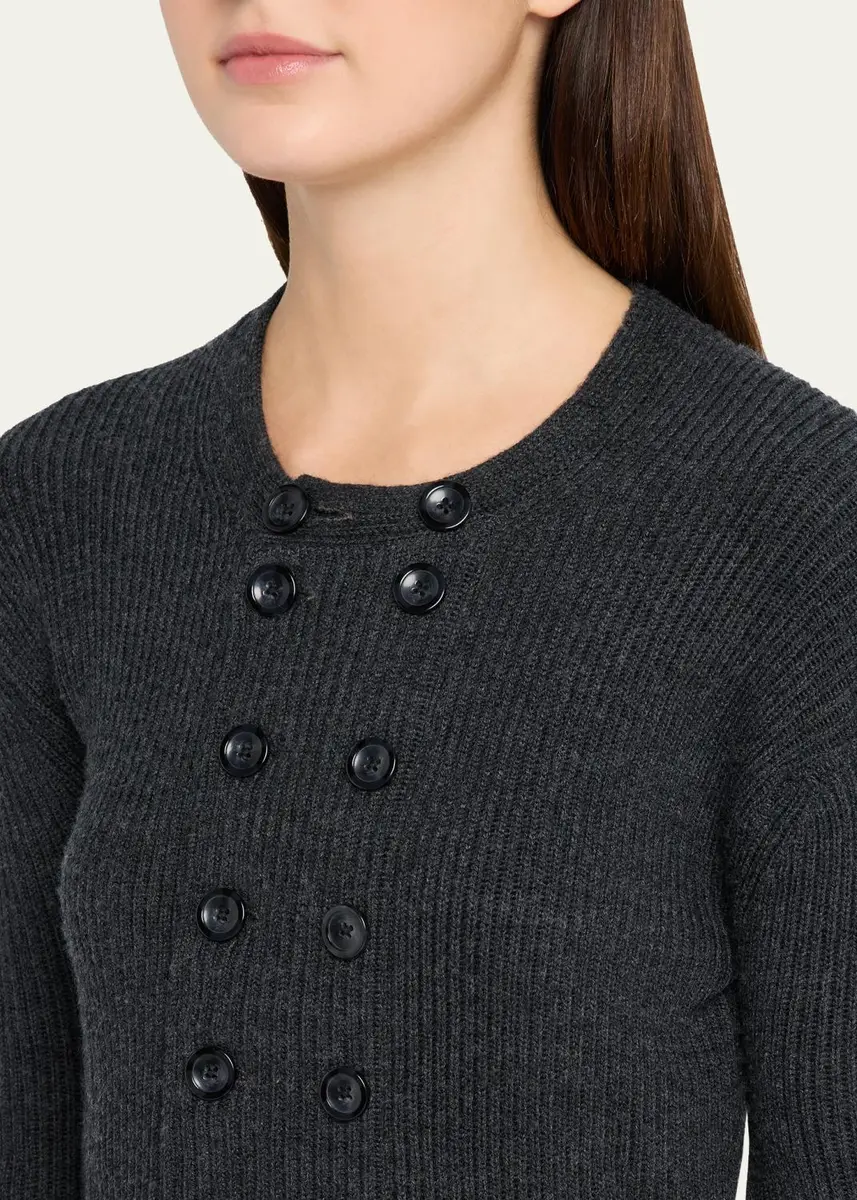 R13 Double-Breasted Merino Wool Cardigan | Thumbnail 5 R13 Double-Breasted Merino Wool Cardigan | Thumbnail 5