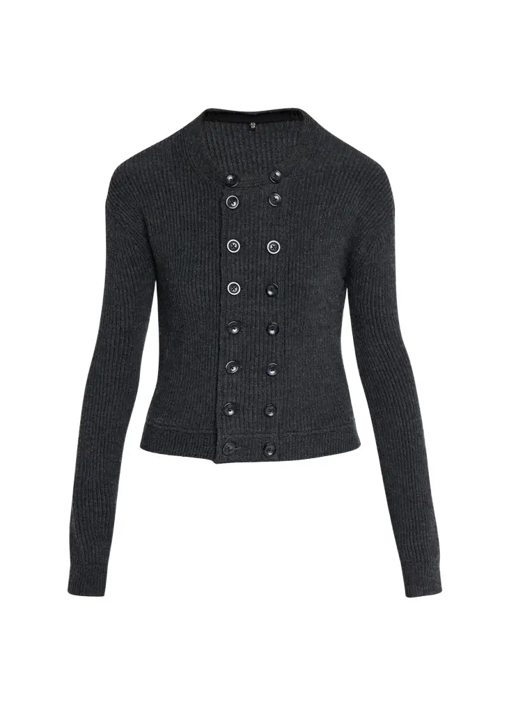 R13 Double-Breasted Merino Wool Cardigan