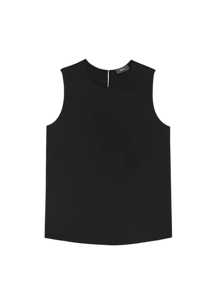 Theory Silk Straight Shell Top