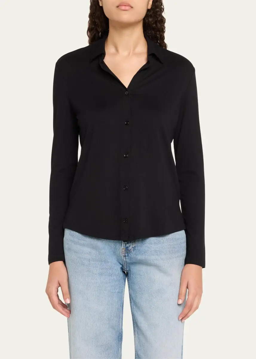 MAJESTIC FILATURES Soft Touch Button-Front Shirt | Thumbnail 4 MAJESTIC FILATURES Soft Touch Button-Front Shirt | Thumbnail 4