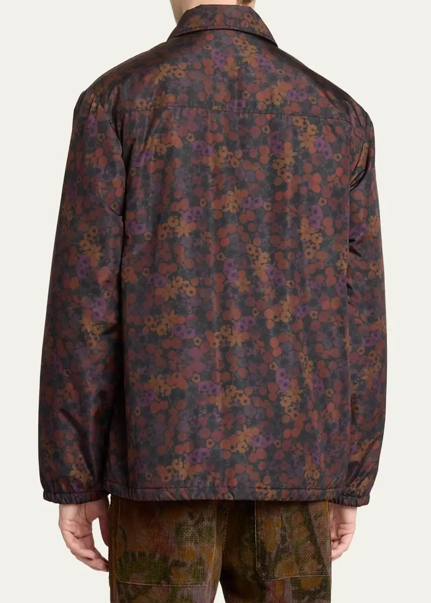 Dries Van Noten Men's Floral Bomber Jacket | Thumbnail 3 Dries Van Noten Men's Floral Bomber Jacket | Thumbnail 3