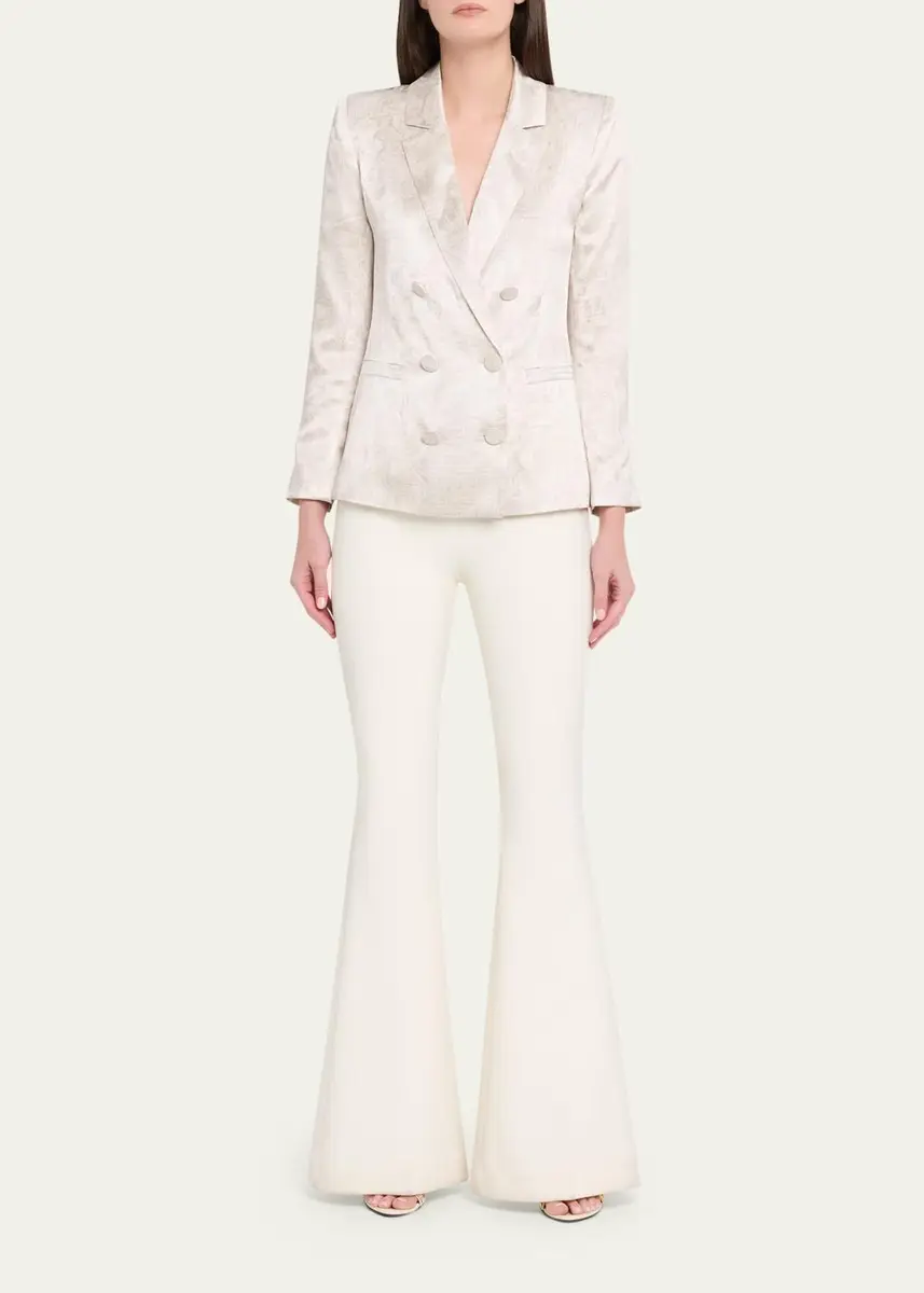 L'Agence Sena Double-Breasted Silk Blazer | Thumbnail 2 L'Agence Sena Double-Breasted Silk Blazer | Thumbnail 2