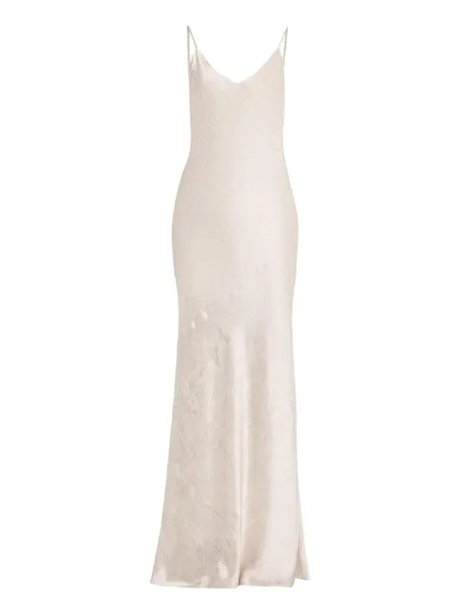 Serita V-Neck Silk Maxi Dress Serita V-Neck Silk Maxi Dress