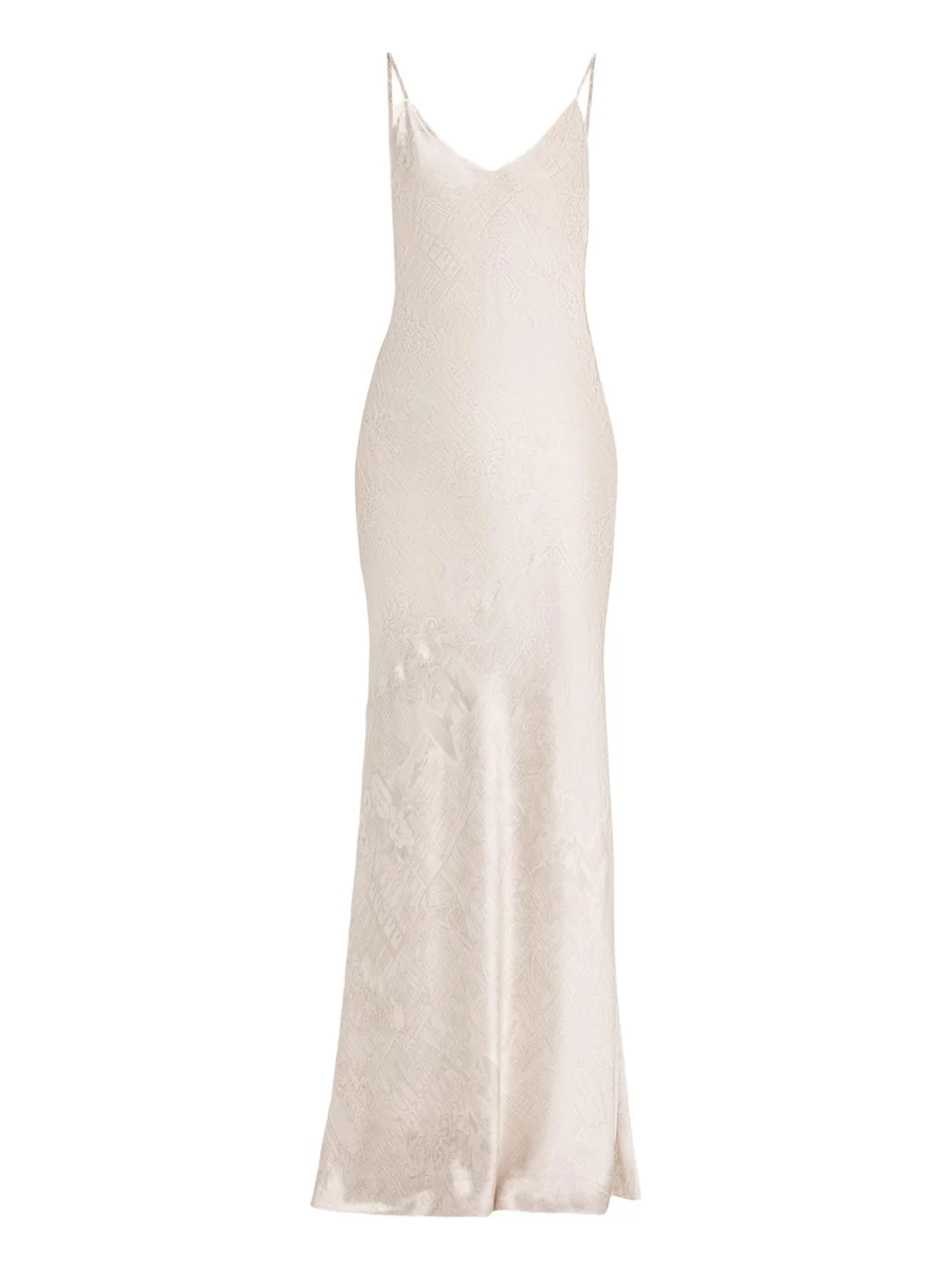 Serita V-Neck Silk Maxi Dress