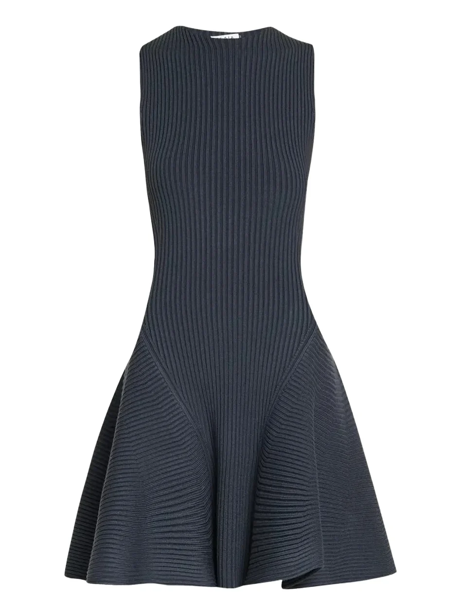 Sleeveless English Rib Mini Skater Dress Sleeveless English Rib Mini Skater Dress