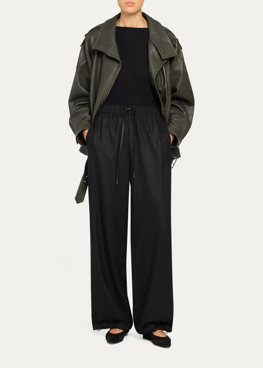 Vince Oversized Leather Aviator Jacket | Thumbnail 6 Vince Oversized Leather Aviator Jacket | Thumbnail 6