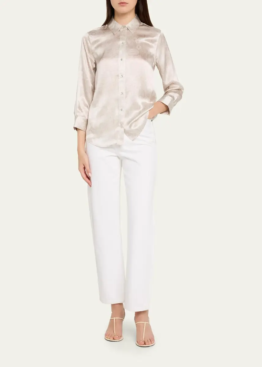 L'Agence Dani 3/4-Sleeve Silk Blouse | Thumbnail 2 L'Agence Dani 3/4-Sleeve Silk Blouse | Thumbnail 2