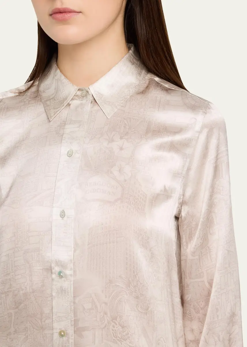 L'Agence Dani 3/4-Sleeve Silk Blouse | Thumbnail 5 L'Agence Dani 3/4-Sleeve Silk Blouse | Thumbnail 5
