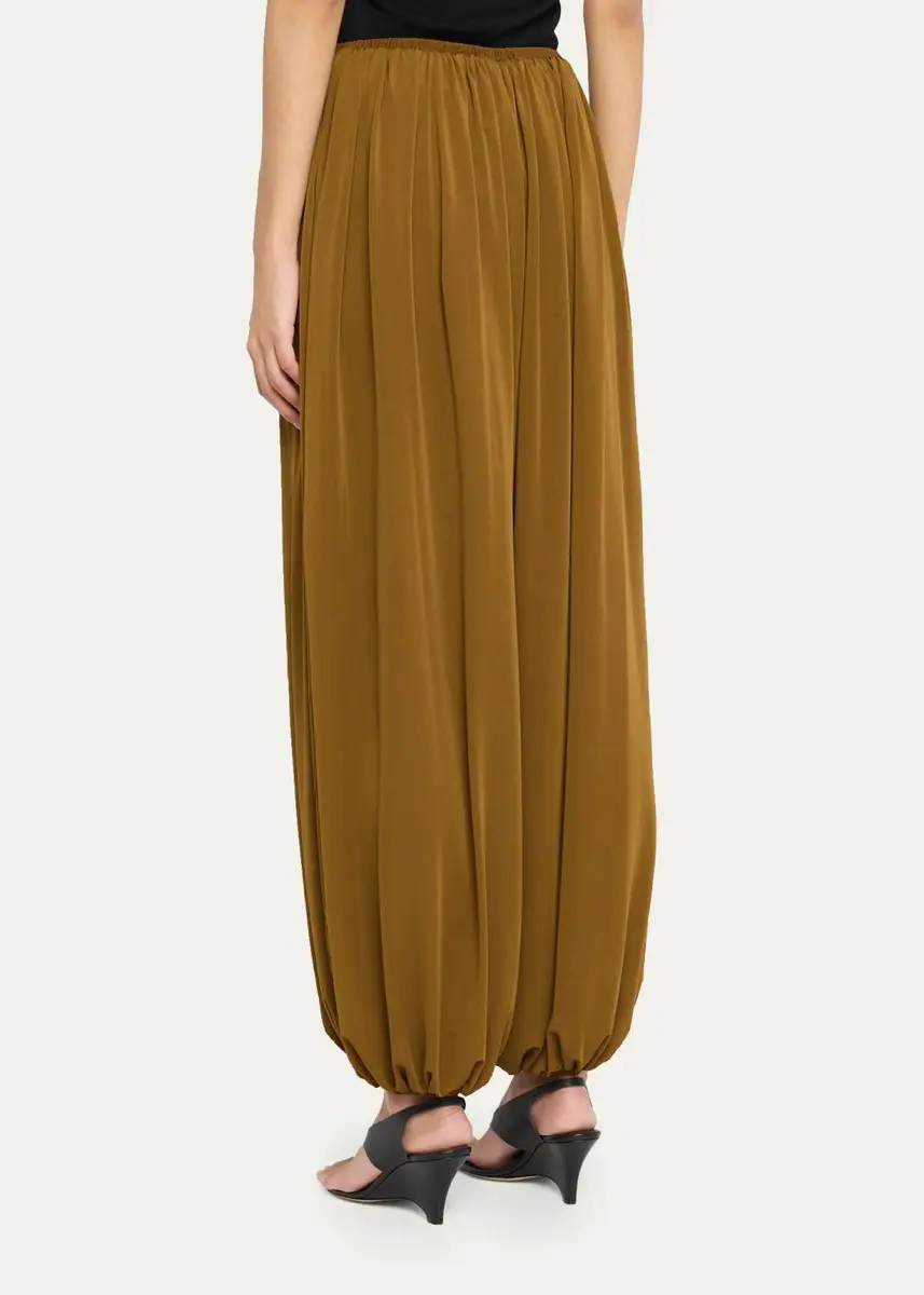 Ronny Kobo Renier Ruched Wide-Leg Jersey Pants | Thumbnail 3 Ronny Kobo Renier Ruched Wide-Leg Jersey Pants | Thumbnail 3