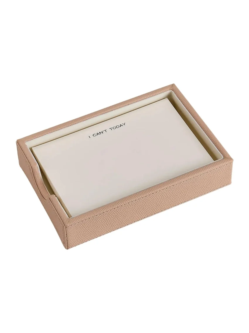 Graphic Image Leather Memo Tray