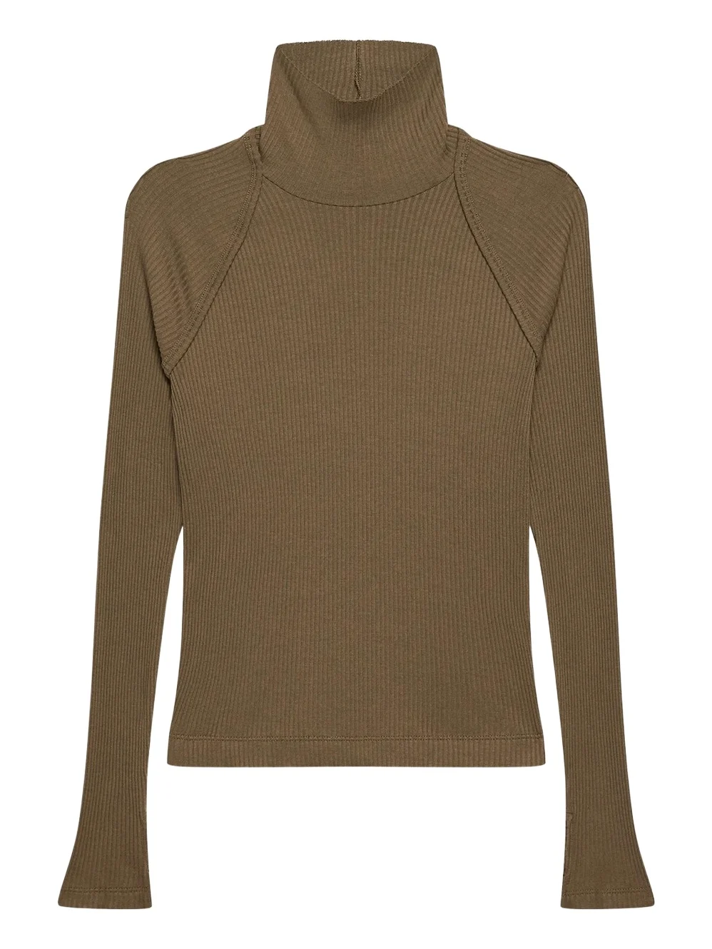 Helmut Lang Rib-Knit Shrug Turtleneck