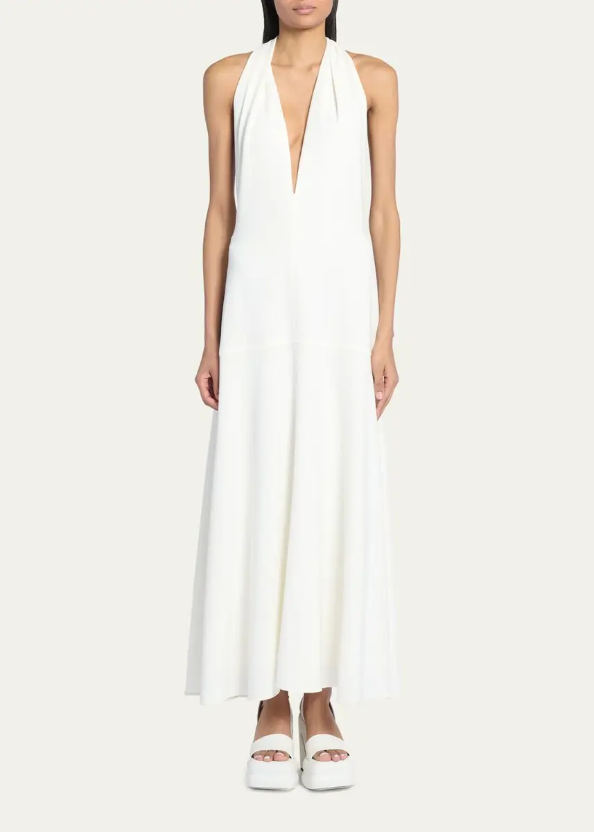 Proenza Schouler Matte Viscose Crepe Twist Back Dress | Thumbnail 2